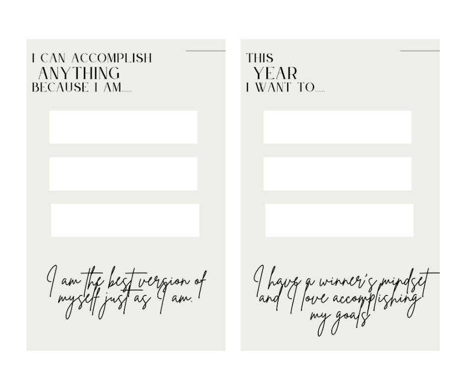 Schedule Your Success Affirmation Board Goal Planner