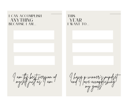 Schedule Your Success Affirmation Board Goal Planner